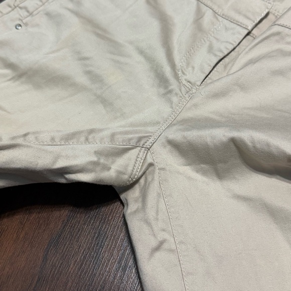 White House Black Market Tan Chino Cropped Pants Rhinestone embellished pocket 0 - Picture 4 of 15